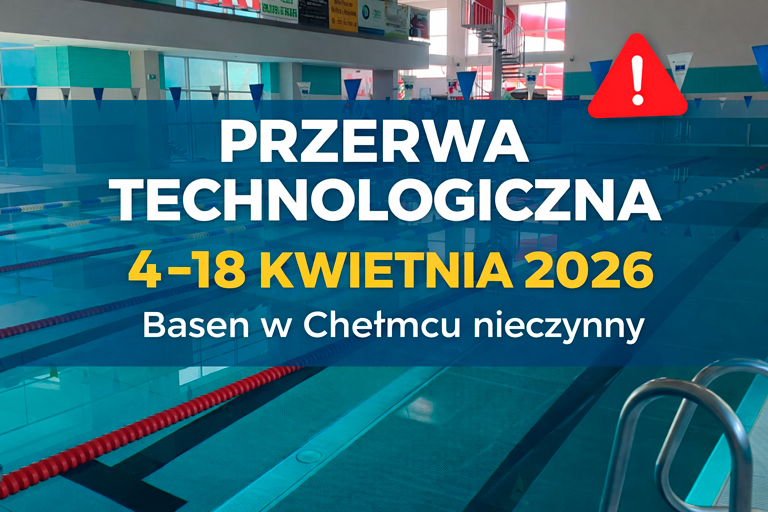 Szkoła Pływania Chełmiec – przerwa technologiczna na basenie 4–18 kwietnia 2026